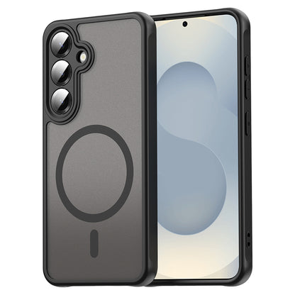 Θήκη MagSafe για Samsung Galaxy S25 S931 / S24 S921, Techsuit, HaloFrost II (Big Lens Hole), Μαύρη