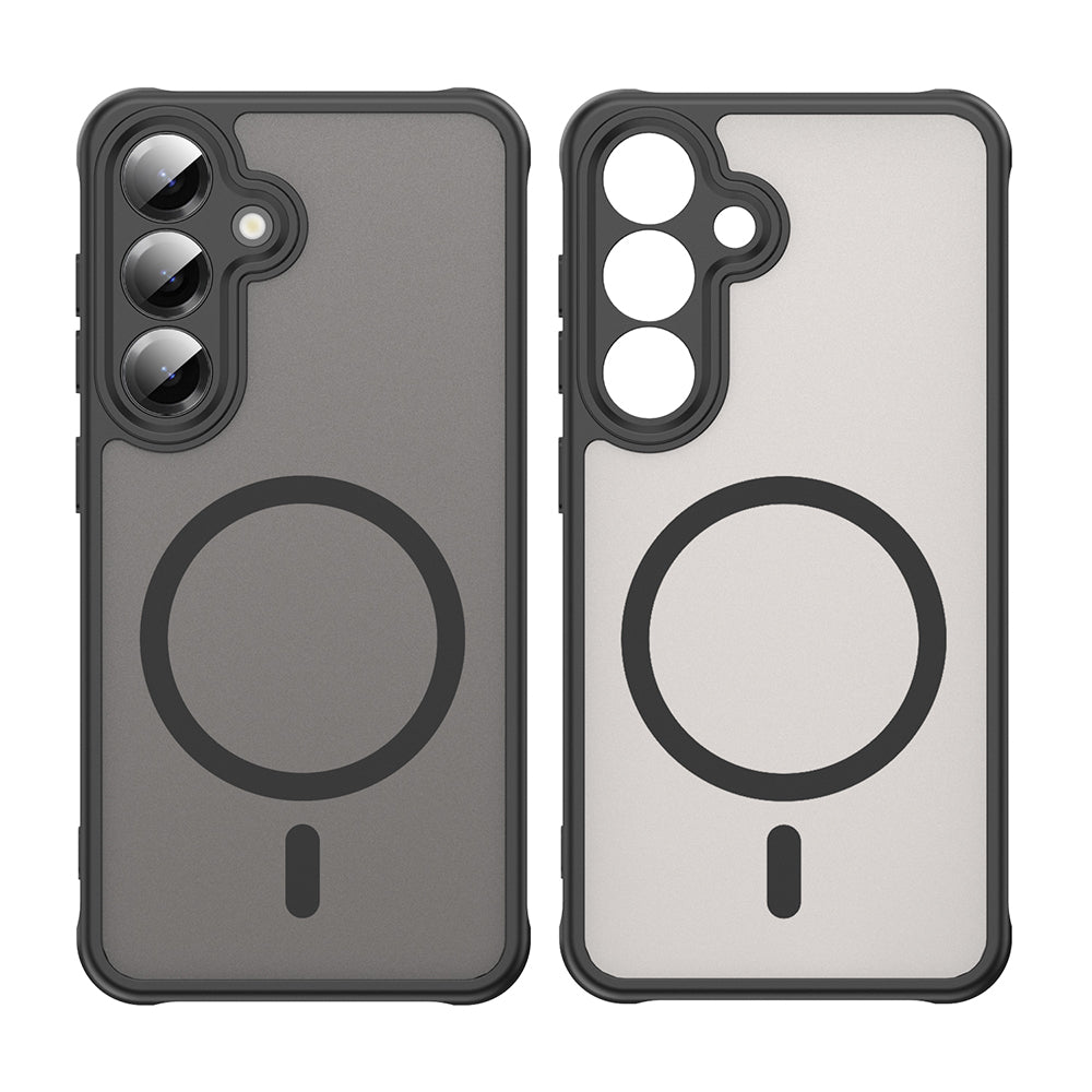 Θήκη MagSafe για Samsung Galaxy S25 S931 / S24 S921, Techsuit, HaloFrost II (Big Lens Hole), Μαύρη