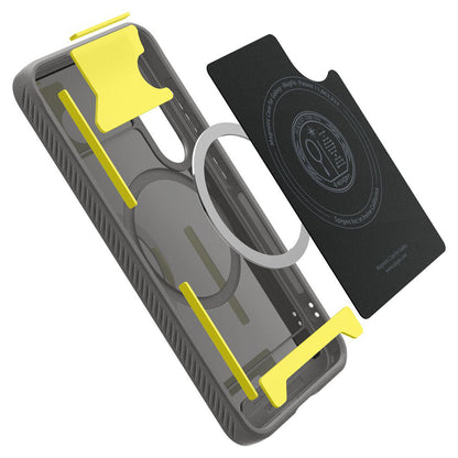 Θήκη MagSafe για Samsung Galaxy S25 S931, Spigen, Rugged Armor, Γκρι ACS08999