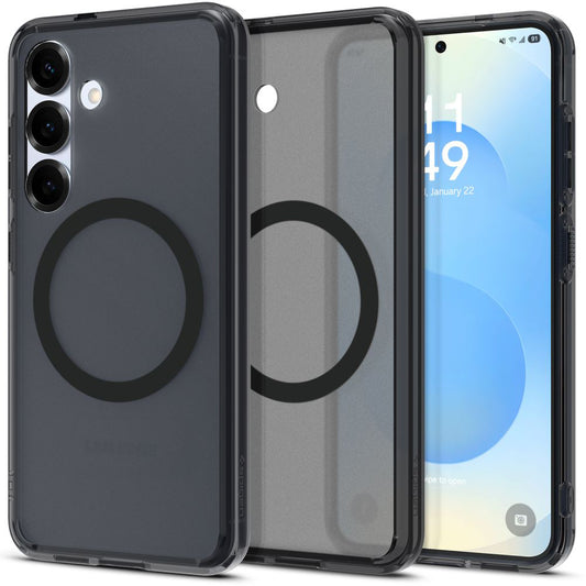 Θήκη MagSafe για Samsung Galaxy S25 S931, Spigen, Ultra Hybrid, Μαύρη Σατινέ