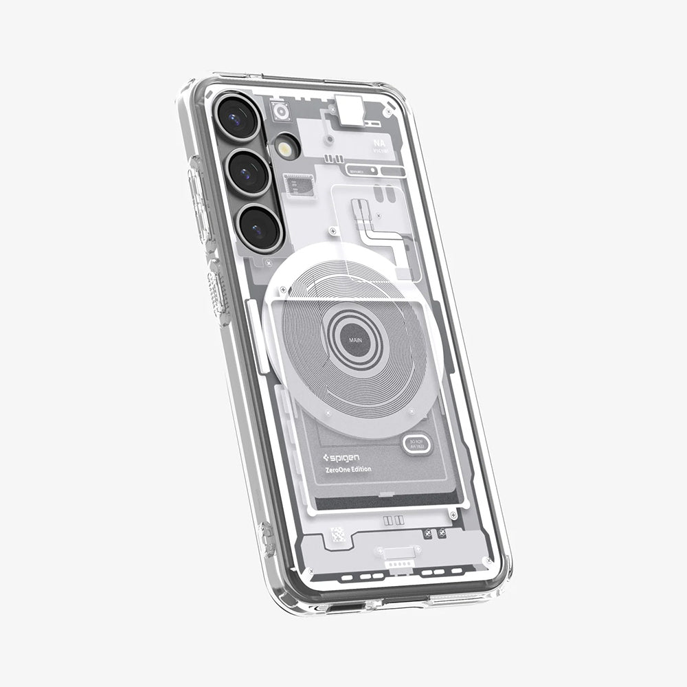 Θήκη MagSafe για Samsung Galaxy S25 S931, Spigen, Ultra Hybrid Zero One, Λευκή ACS09004