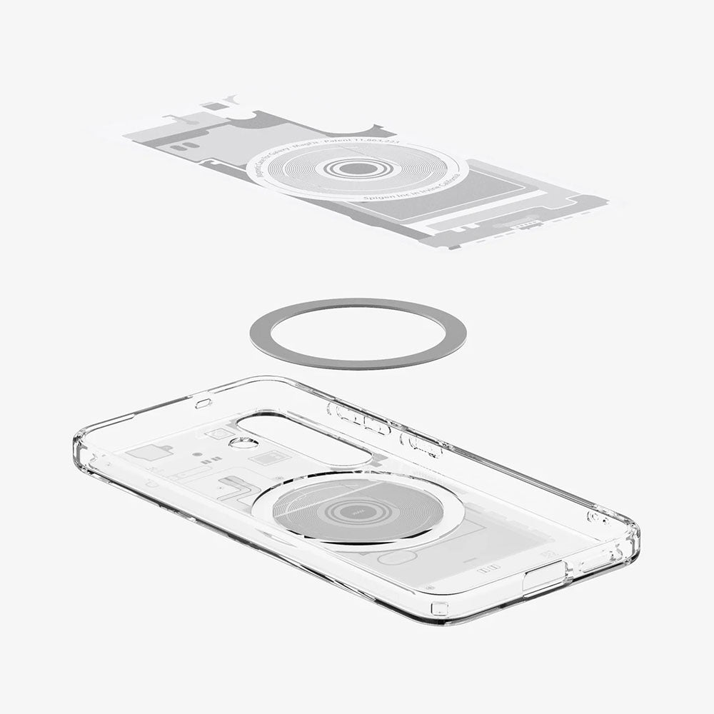 Θήκη MagSafe για Samsung Galaxy S25 S931, Spigen, Ultra Hybrid Zero One, Λευκή ACS09004