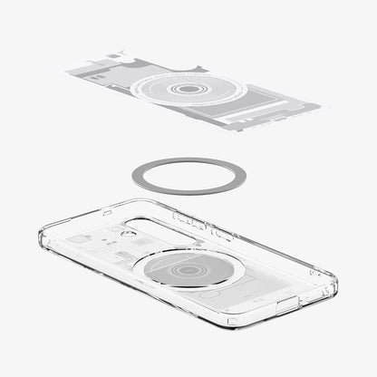 Θήκη MagSafe για Samsung Galaxy S25 S931, Spigen, Ultra Hybrid Zero One, Λευκή ACS09004