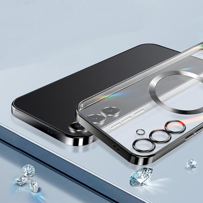 Θήκη MagSafe για Samsung Galaxy S25 S931, Techsuit, Luxury Crystal, Ασημί