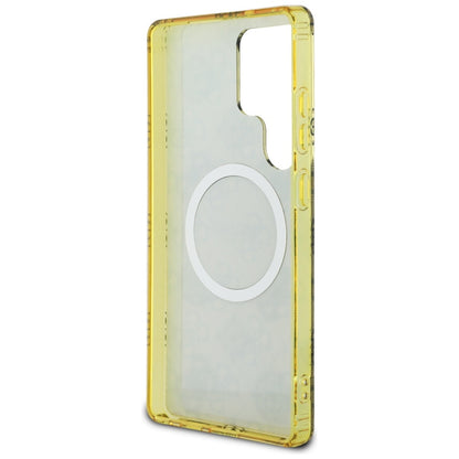 Θήκη MagSafe για Samsung Galaxy S25 Ultra S938, Guess, IML Peony On 4G Background, Καφέ