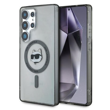 MagSafe Case for Samsung Galaxy S25 Ultra S938, Karl Lagerfeld, IML Choupette's Head, Black