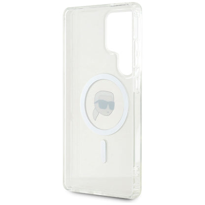 Θήκη MagSafe για Samsung Galaxy S25 Ultra S938, Karl Lagerfeld, IML Karl's Head, Λευκή