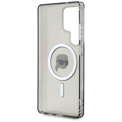 Θήκη MagSafe για Samsung Galaxy S25 Ultra S938, Karl Lagerfeld, IML Karl's Head, Μαύρη