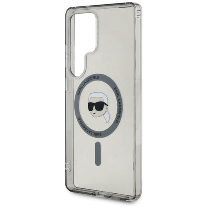 Θήκη MagSafe για Samsung Galaxy S25 Ultra S938, Karl Lagerfeld, IML Karl's Head, Μαύρη