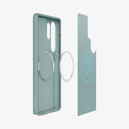 Θήκη MagSafe για Samsung Galaxy S25 Ultra S938, Spigen, Caseology Parallax, Πράσινο ACS09053