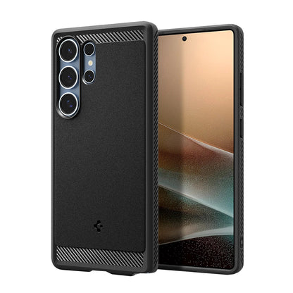 Θήκη MagSafe για Samsung Galaxy S25 Ultra S938, Spigen, Rugged Armor, Ματ Μαύρη ACS08951