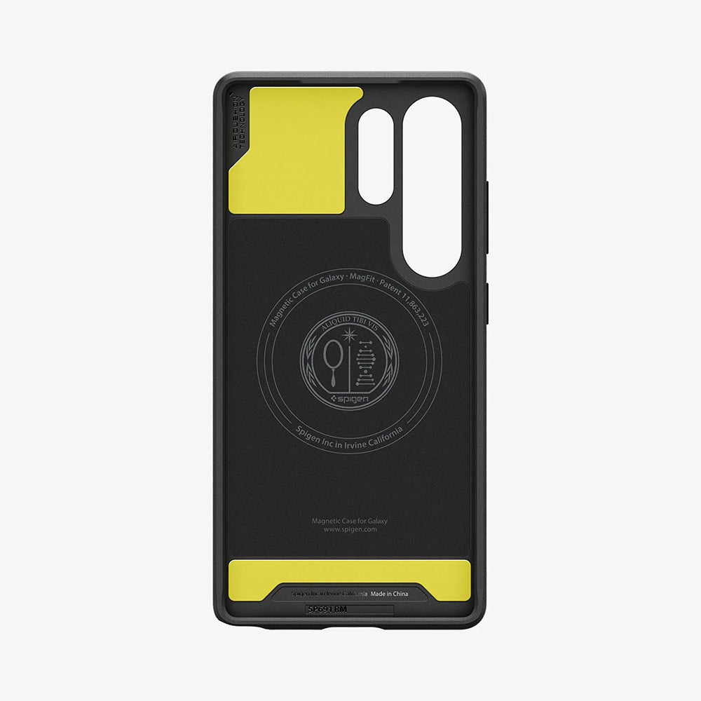 Θήκη MagSafe για Samsung Galaxy S25 Ultra S938, Spigen, Rugged Armor, Ματ Μαύρη ACS08951