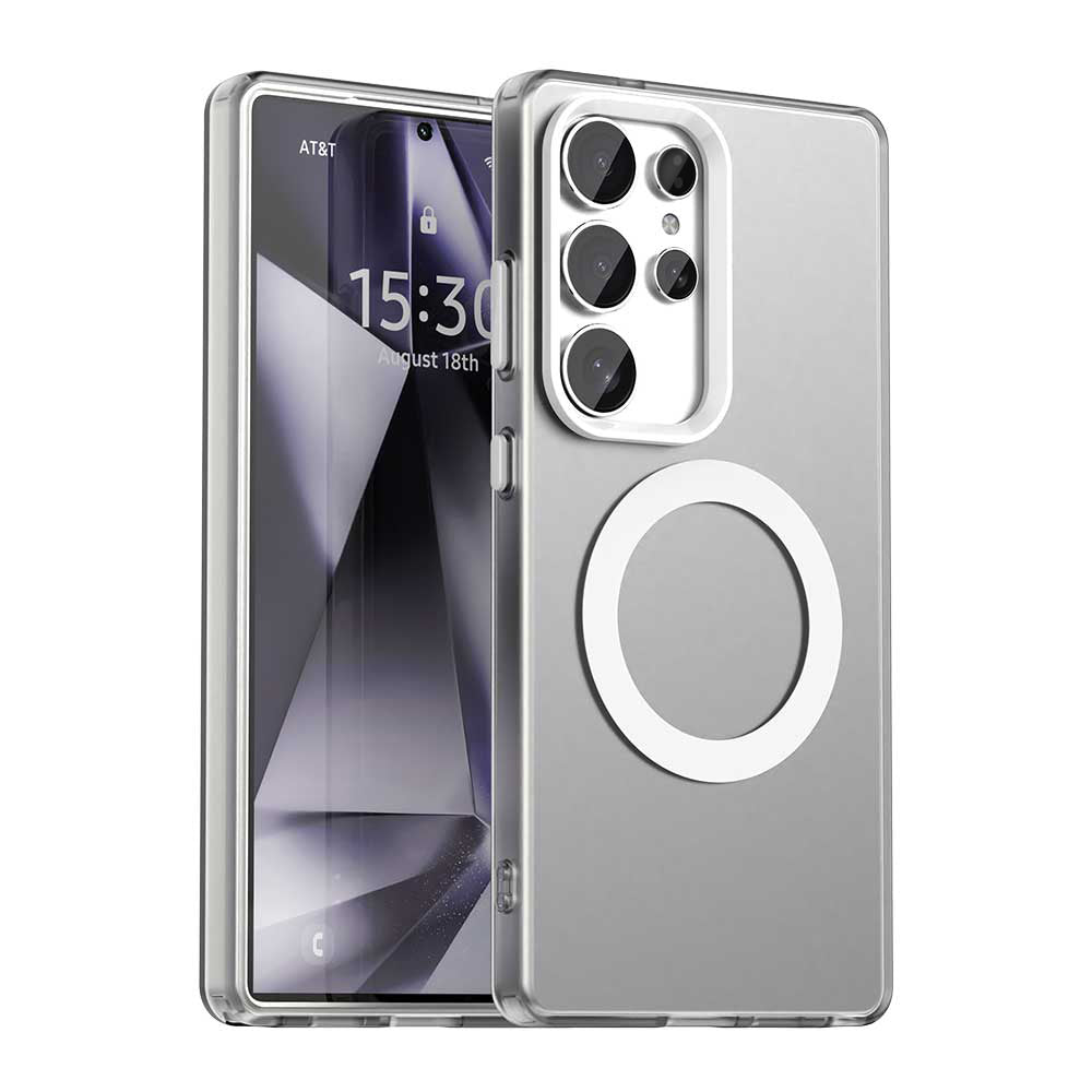 Θήκη MagSafe για Samsung Galaxy S25 Ultra S938, Techsuit, CandyCase, Λευκό