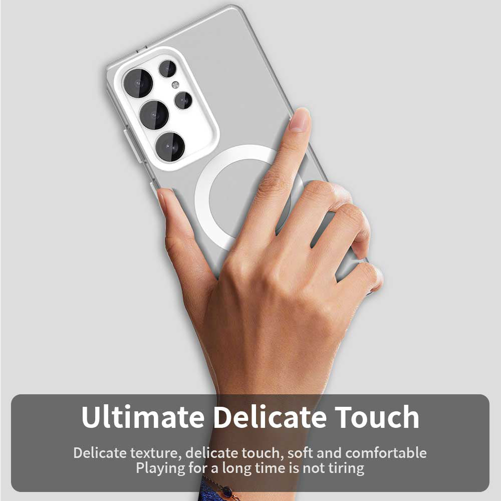 Θήκη MagSafe για Samsung Galaxy S25 Ultra S938, Techsuit, CandyCase, Λευκό