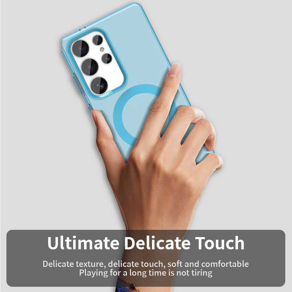 Θήκη MagSafe για Samsung Galaxy S25 Ultra S938, Techsuit, CandyCase, Μπλε