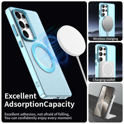 Θήκη MagSafe για Samsung Galaxy S25 Ultra S938, Techsuit, CandyCase, Μπλε