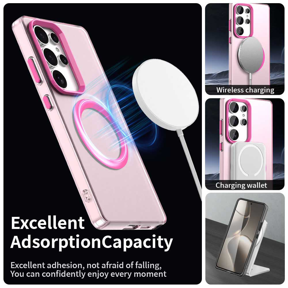 Θήκη MagSafe για Samsung Galaxy S25 Ultra S938, Techsuit, CandyCase, Ροζ