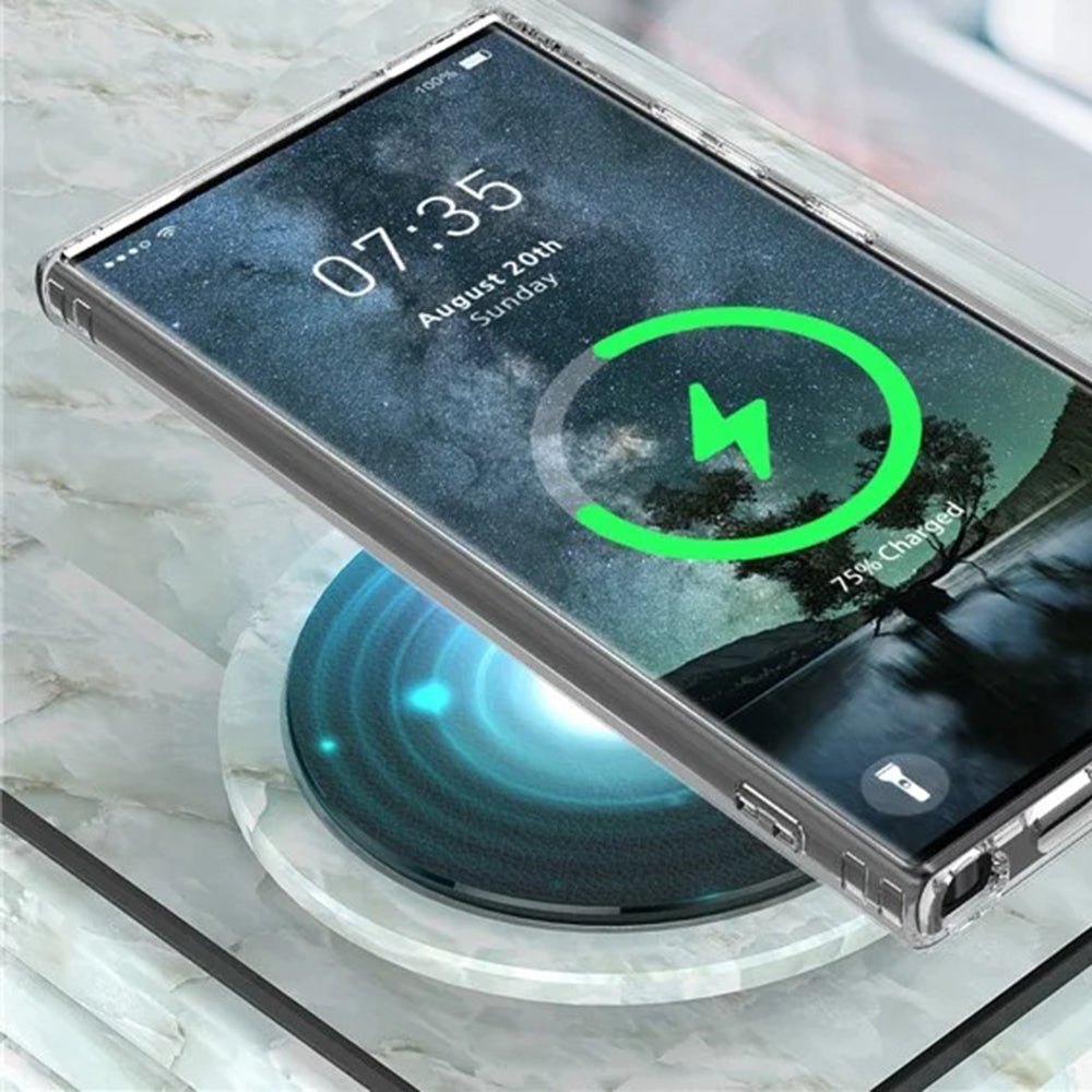 MagSafe Case for Samsung Galaxy S25 Ultra S938, Techsuit, Pro, Transparent