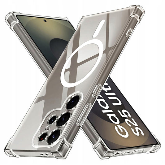 Θήκη MagSafe για Samsung Galaxy S25 Ultra S938, Techsuit, Ανθεκτική σε Κρούσεις, Διαφανής