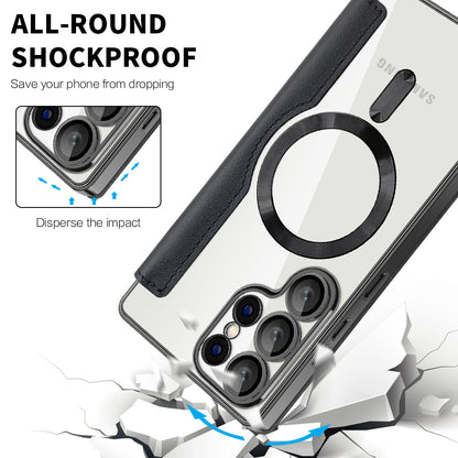 Θήκη MagSafe για Samsung Galaxy S25 Ultra S938, Techsuit, SmartMag Book, Μαύρο
