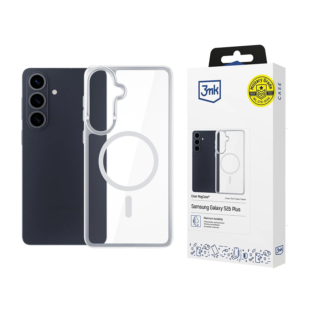 Θήκη MagSafe για Samsung Galaxy S26, 3MK, Armor MagCase, Διάφανη