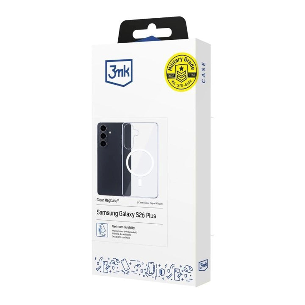 Θήκη MagSafe για Samsung Galaxy S26, 3MK, Clear MagCase, Διαφανής