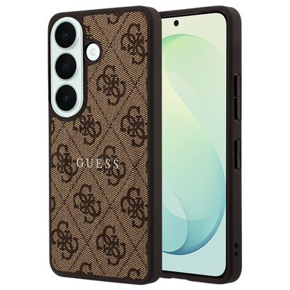 Θήκη MagSafe για Samsung Galaxy S26 FE S741, Guess, 4G Embossed Ring Classic Logo, Καφέ