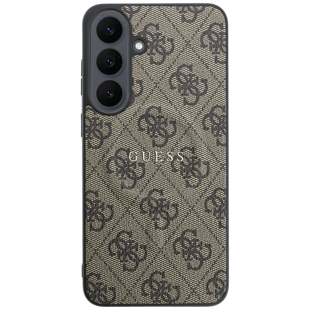 Θήκη MagSafe για Samsung Galaxy S26 FE S741, Guess, 4G Embossed Ring Classic Logo, Καφέ