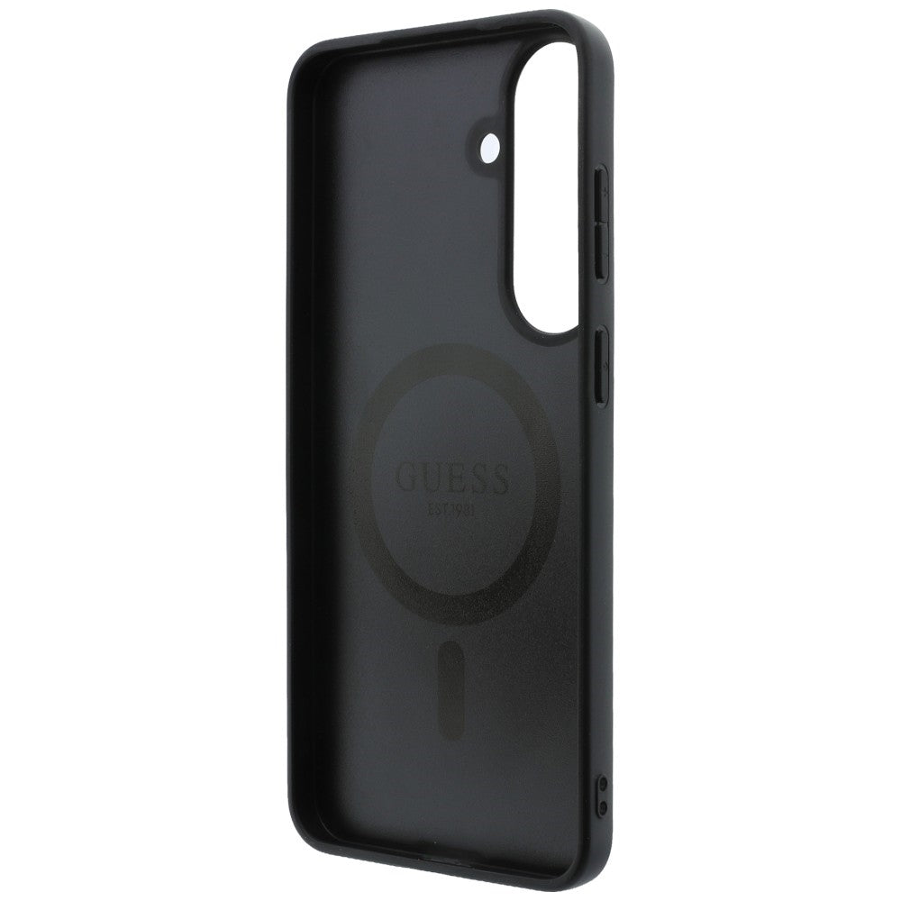 Θήκη MagSafe για Samsung Galaxy S26 FE S741, Guess, 4G Embossed Ring Classic Logo, Καφέ