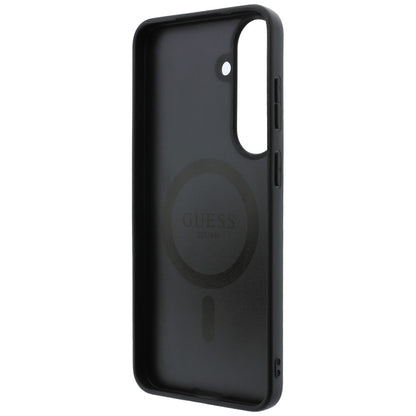 Θήκη MagSafe για Samsung Galaxy S26 FE S741, Guess, 4G Embossed Ring Classic Logo, Καφέ