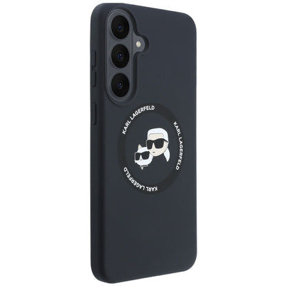 MagSafe Case for Samsung Galaxy S26 FE S741, Karl Lagerfeld, Karl & Choupette Head's, Black
