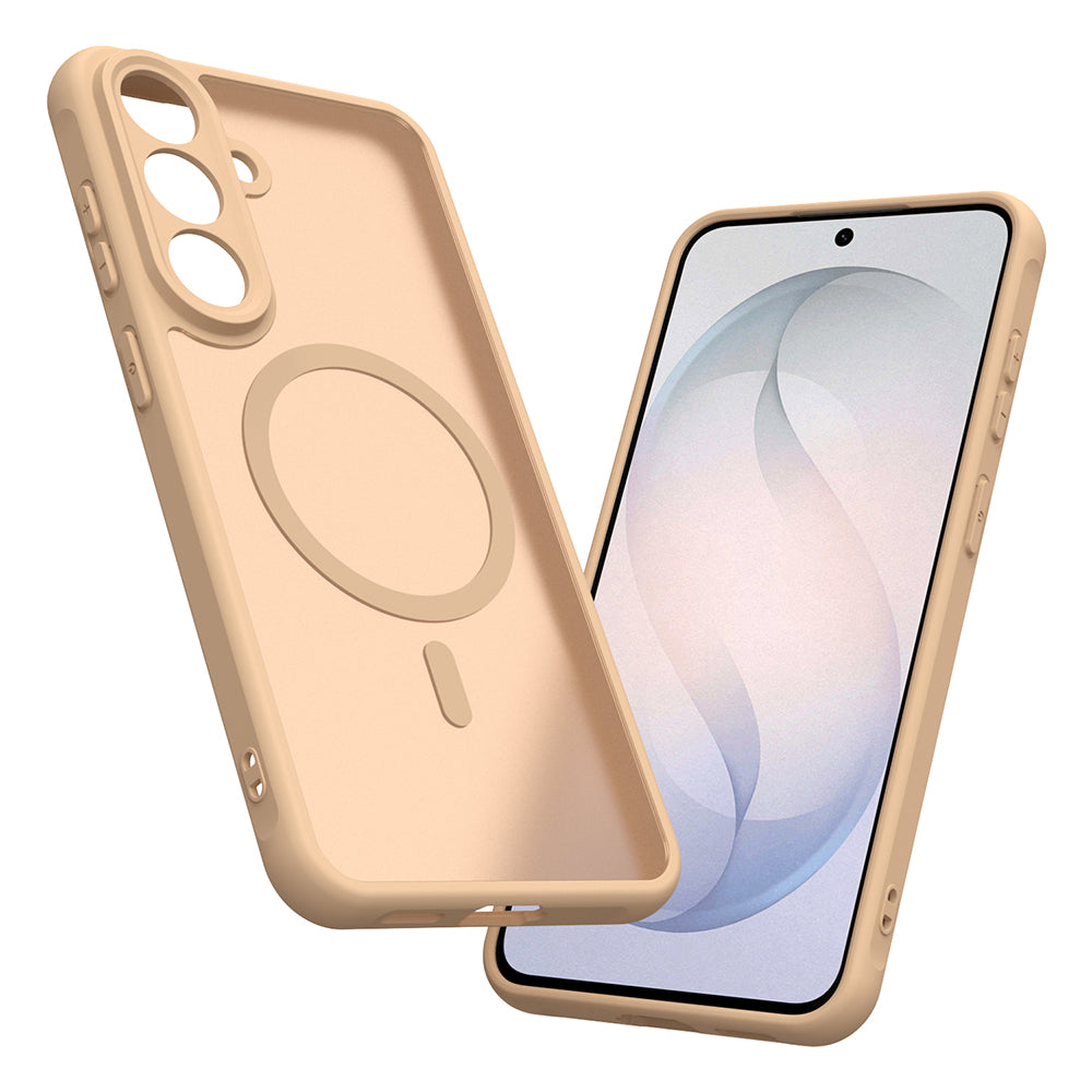 Θήκη MagSafe για Samsung Galaxy S26 FE S741, Techsuit, HaloFrost II, Χρυσή