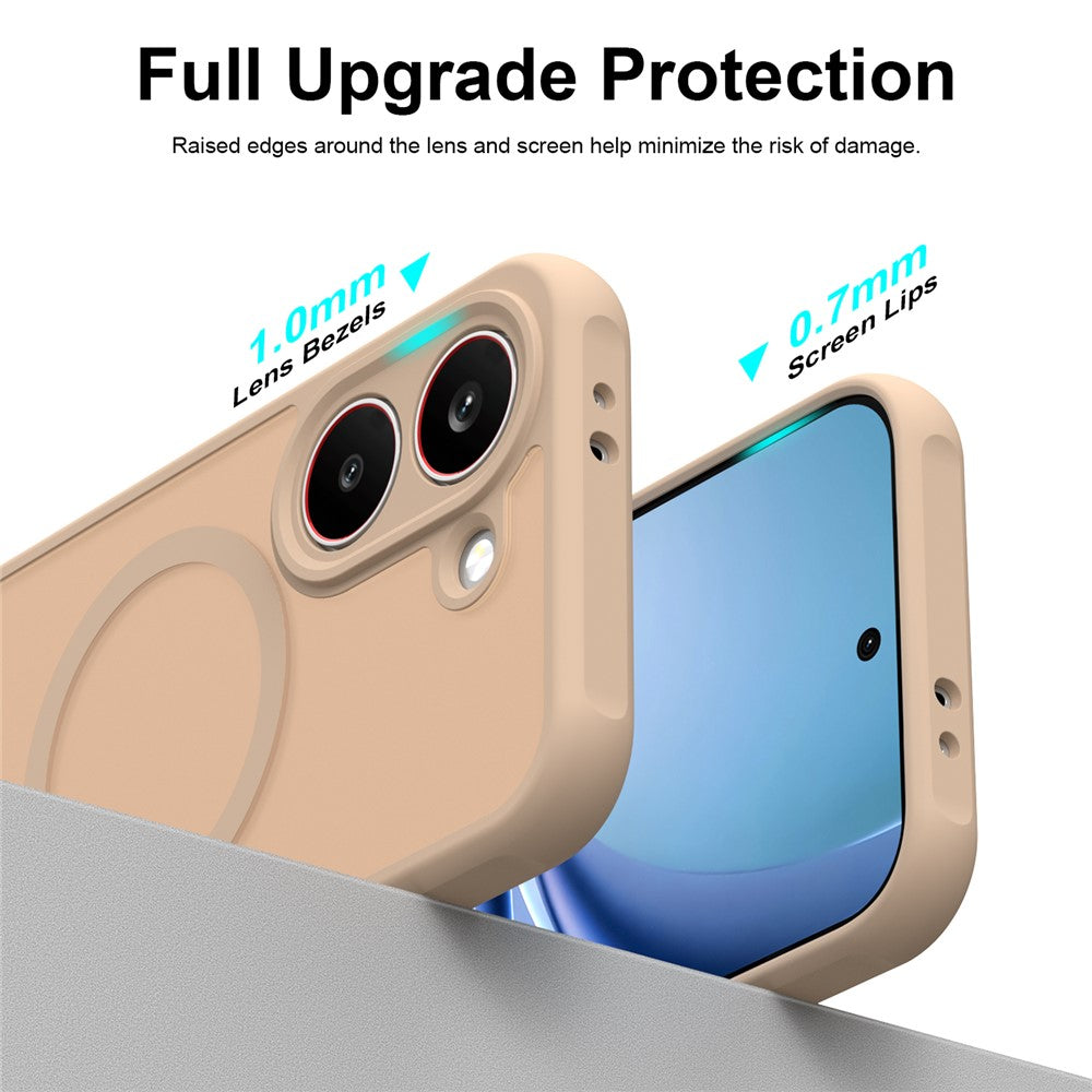 Θήκη MagSafe για Samsung Galaxy S26 FE S741, Techsuit, HaloFrost II, Χρυσή