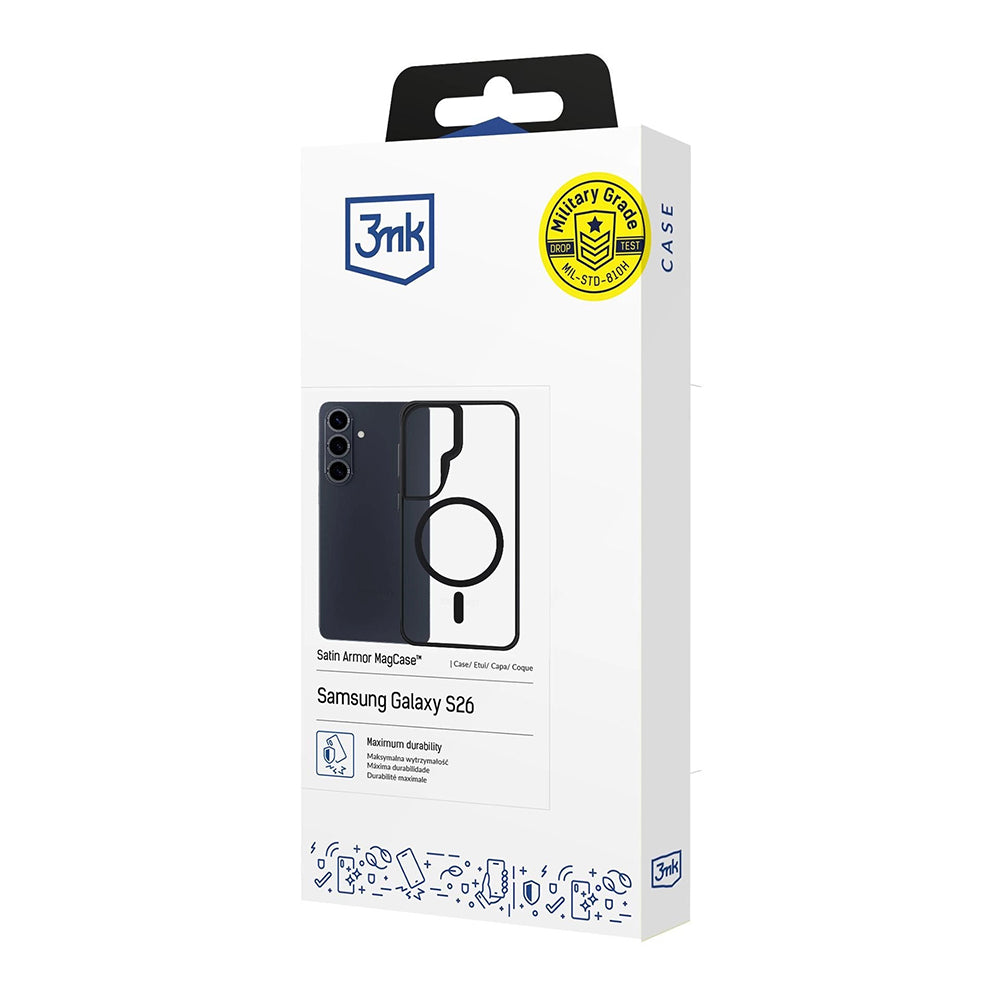 Θήκη MagSafe για Samsung Galaxy S26 Plus, 3MK, Satin Armor, Διάφανη