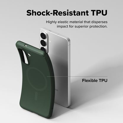 Θήκη MagSafe για Samsung Galaxy S26 Plus S947, Ringke, Onyx, Σκούρο Πράσινο