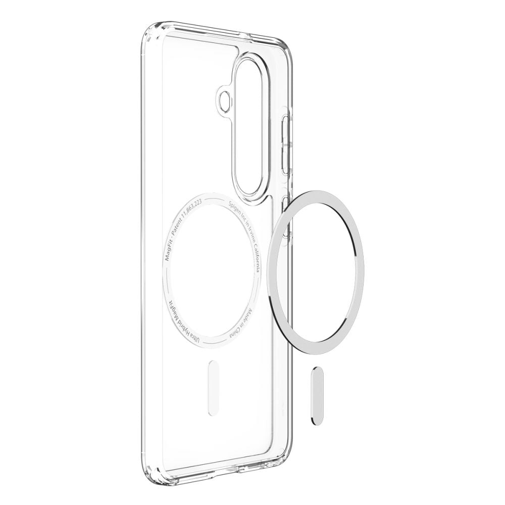 Θήκη MagSafe για Samsung Galaxy S26 Plus S947, Spigen, Ultra Hybrid, Διάφανη Λευκή ACS10709