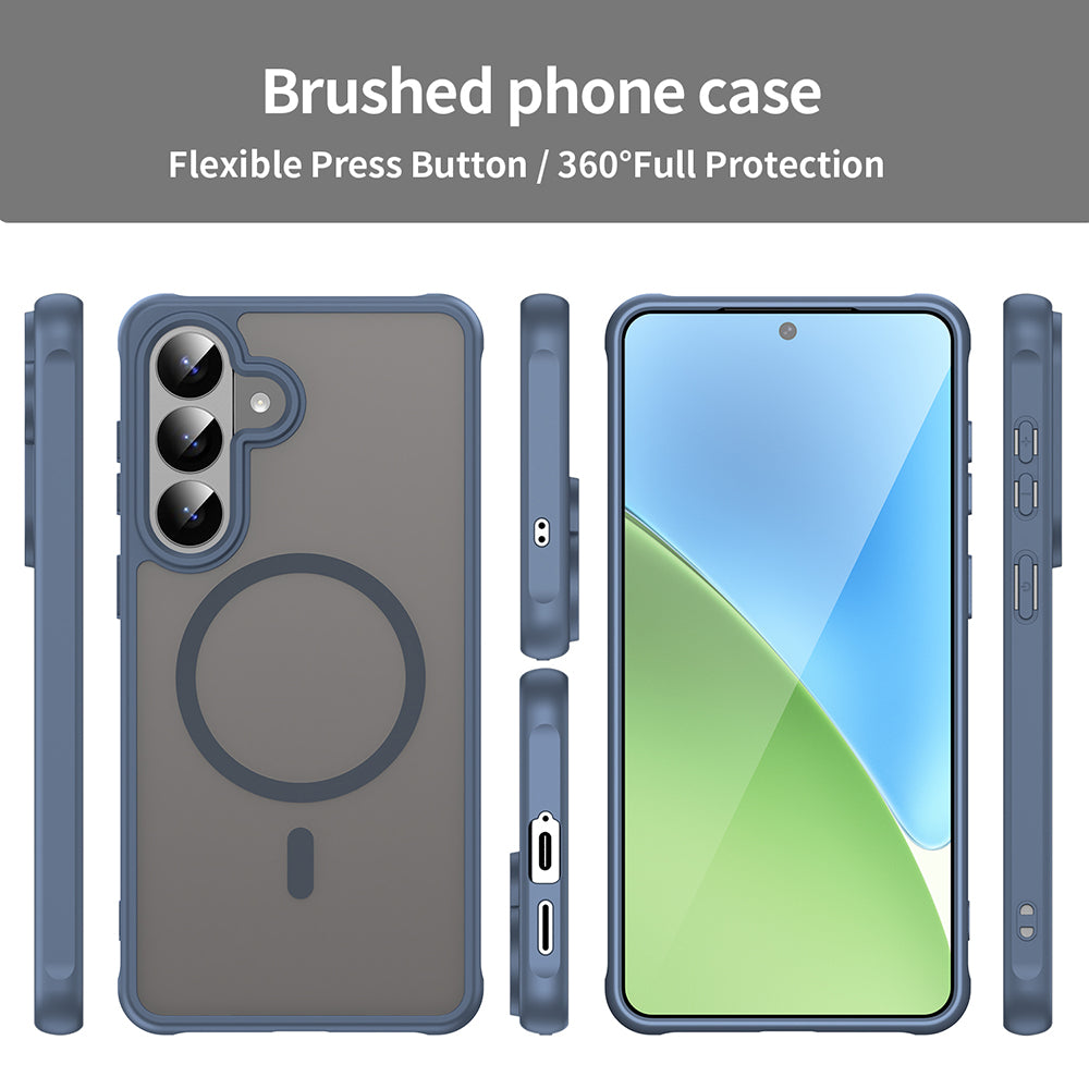 Θήκη MagSafe για Samsung Galaxy S26 Plus S947, Techsuit, HaloFrost II, Μπλε Ναυτικό