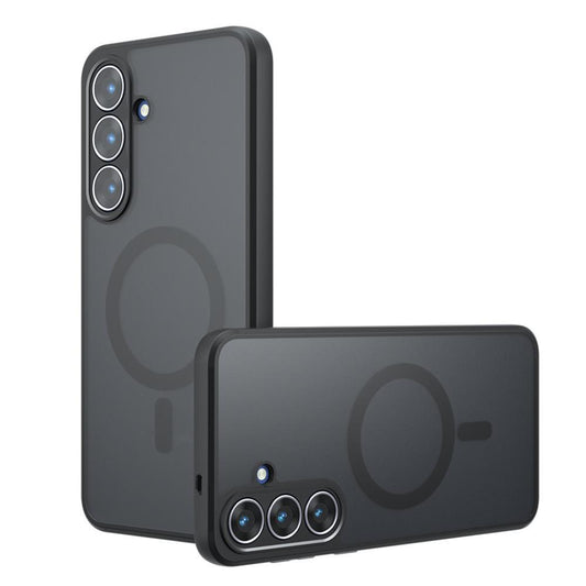 Θήκη MagSafe για Samsung Galaxy S26 Plus, Techsuit, PureFrost, Μαύρη Σατέν