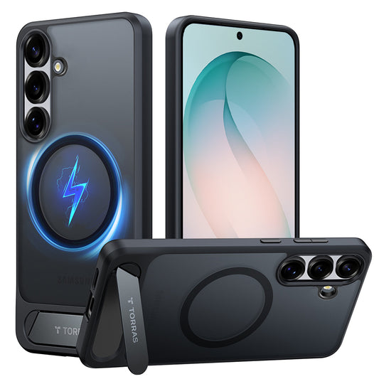 Θήκη MagSafe για Samsung Galaxy S26 Plus, Torras, Pstand, Μαύρη