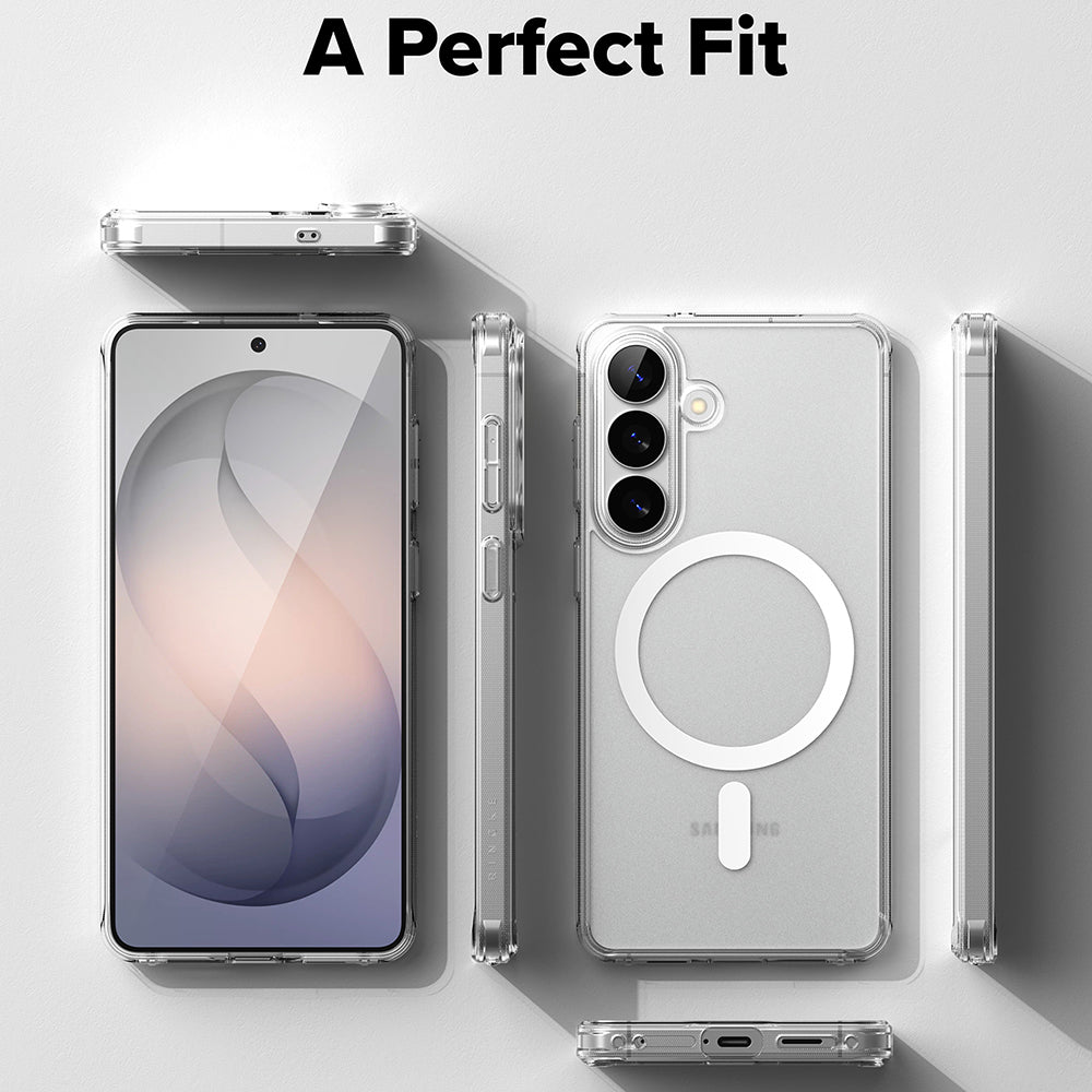 Θήκη MagSafe για Samsung Galaxy S26, Ringke, Fusion, Ματ Διαφανής