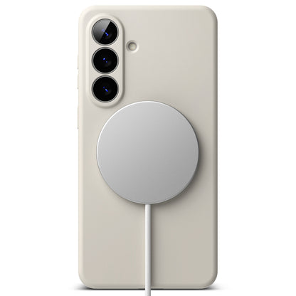 Θήκη MagSafe για Samsung Galaxy S26, Ringke, Σιλικόνη, Κρεμ
