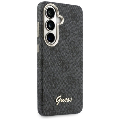 Θήκη MagSafe για Samsung Galaxy S26 S942, Guess, 4G Script Logo, Μαύρη