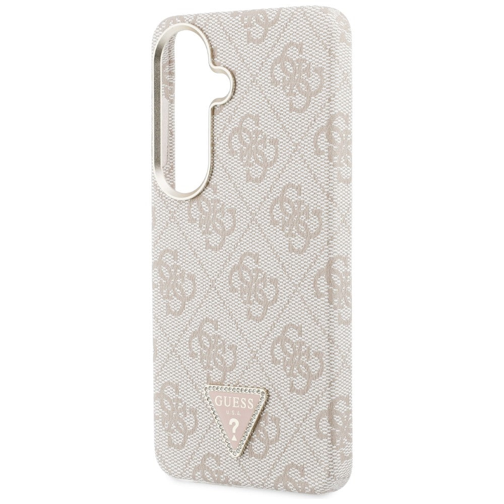 Θήκη MagSafe για Samsung Galaxy S26 S942, Guess, 4G Triangle Logo, Ροζ