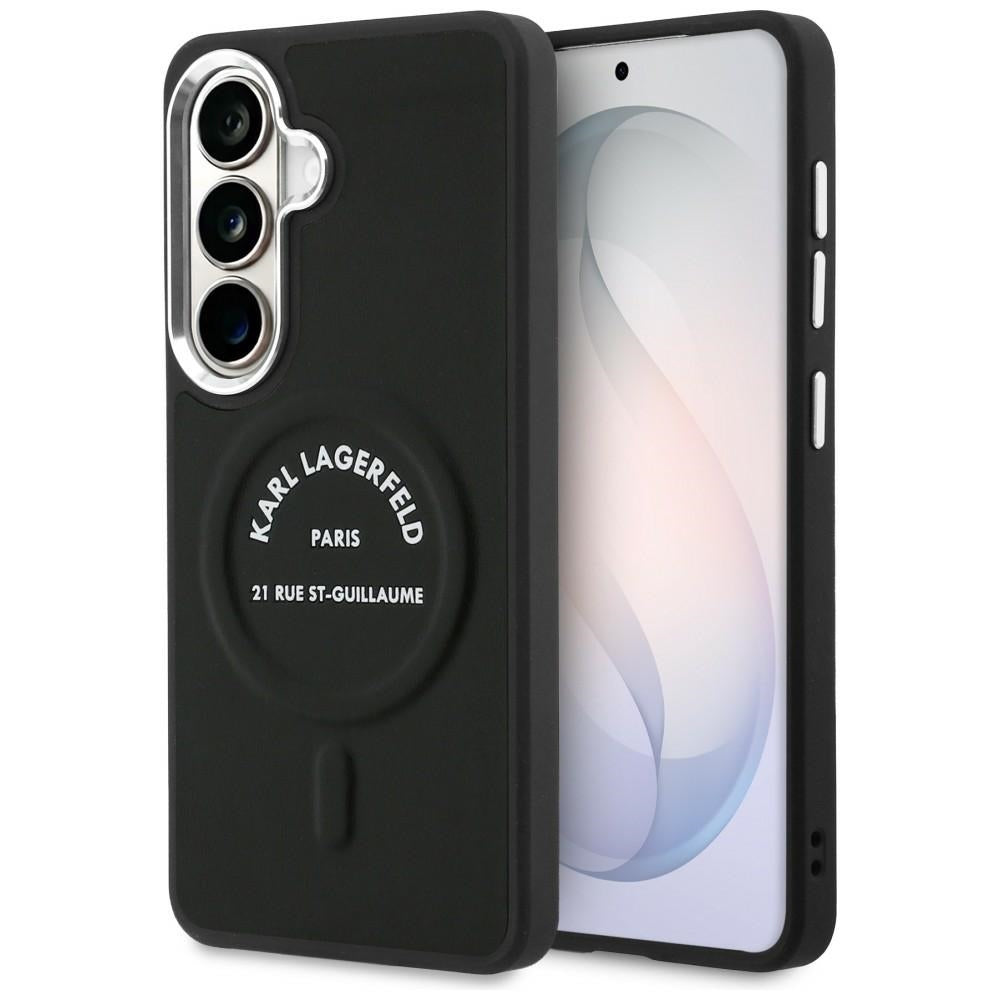 Θήκη MagSafe για Samsung Galaxy S26 S942, Karl Lagerfeld, Karl RSG Logo, Μαύρη