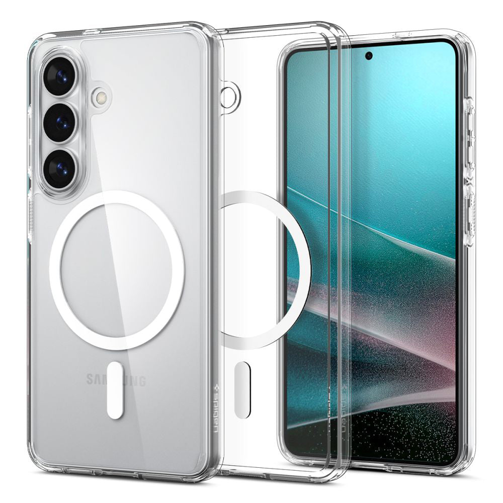 Θήκη MagSafe για Samsung Galaxy S26 S942, Spigen, Ultra Hybrid, Διάφανη Λευκή ACS10734