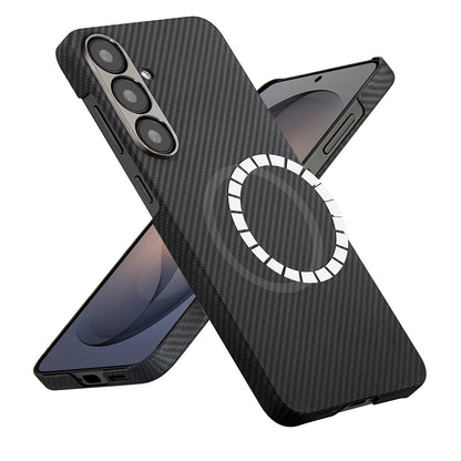 Θήκη MagSafe για Samsung Galaxy S26 S942, Techsuit, Αραμιδική Ίνα, Μαύρη