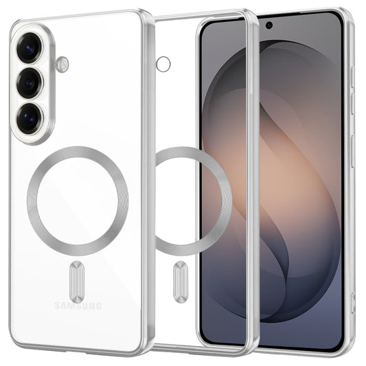 Θήκη MagSafe για Samsung Galaxy S26, Techsuit, Luxury Crystal, Ασημί