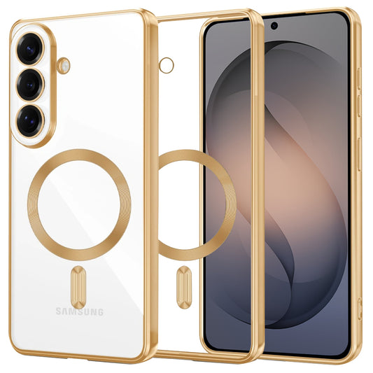 Θήκη MagSafe για Samsung Galaxy S26, Techsuit, Luxury Crystal, Χρυσή