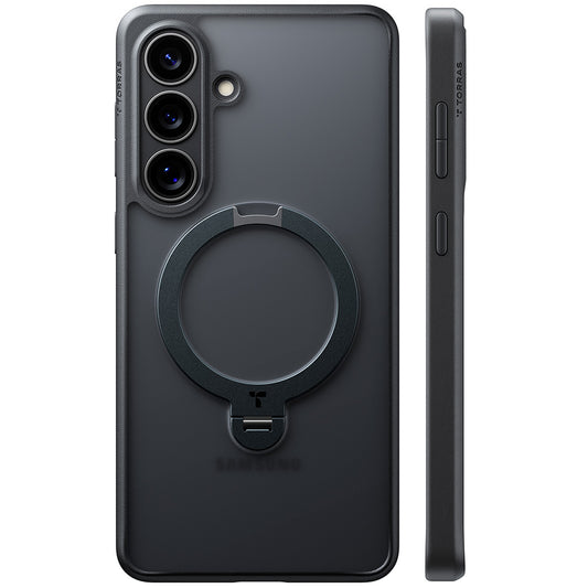 Θήκη MagSafe για Samsung Galaxy S26, Torras, Ostand Spin, Μαύρη