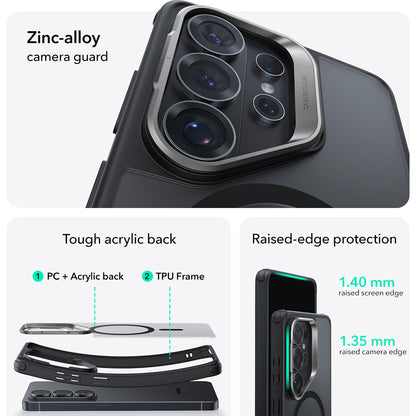 Θήκη MagSafe για Samsung Galaxy S26 Ultra, ESR, Classic Hybrid Kickstand, Ματ Μαύρη